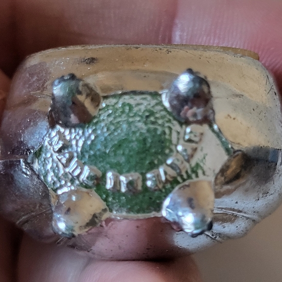 Vintage Cast Metal Mackinac Island Teapot Salt and Pepper Shakers w/ Underplate - Picture 7 of 16